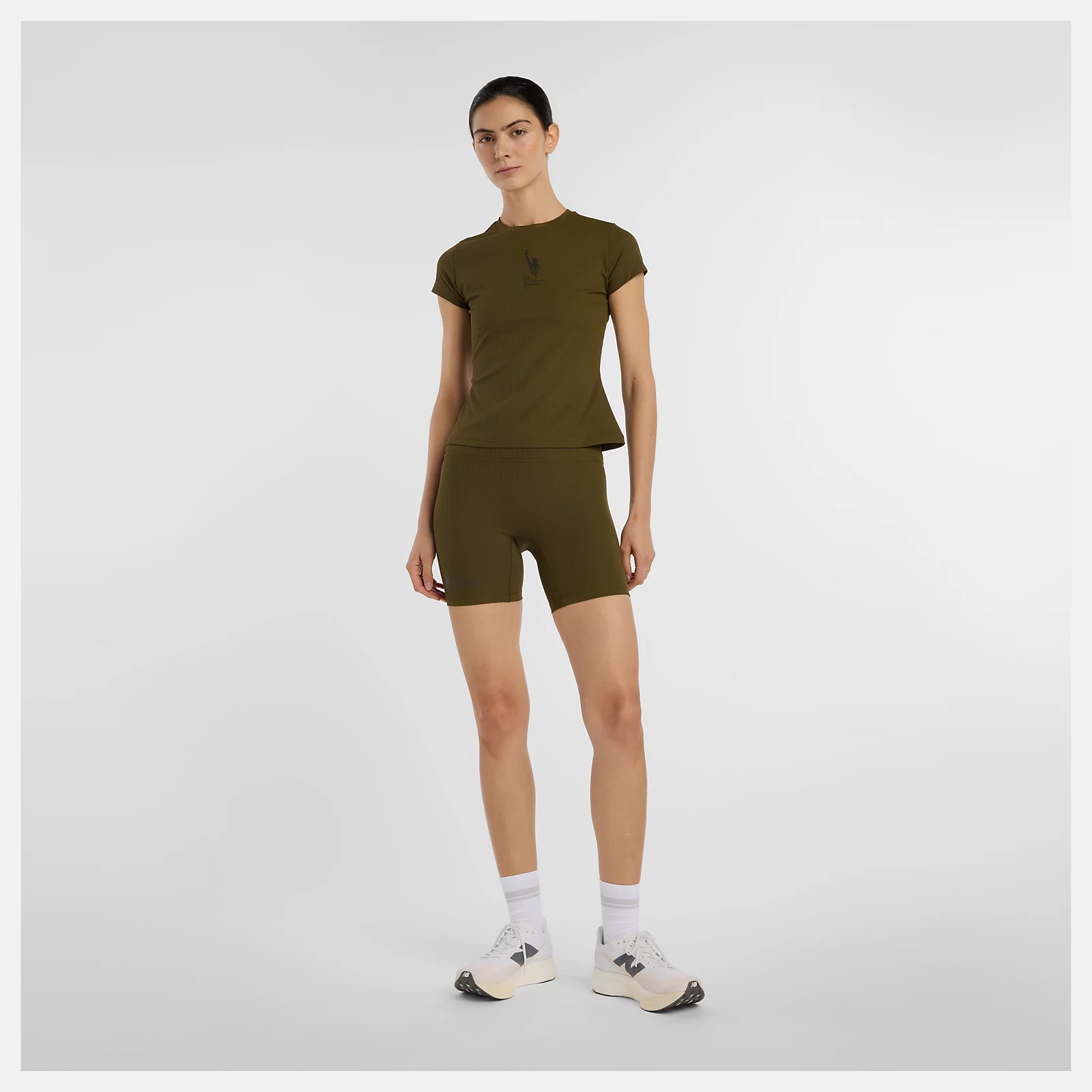 New Balance, NYC Marathon Ribbed Fitted T-Shirt