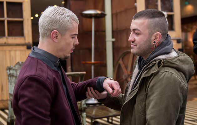 BART BLACKMAILS JOEL IN HOLLYOAKS