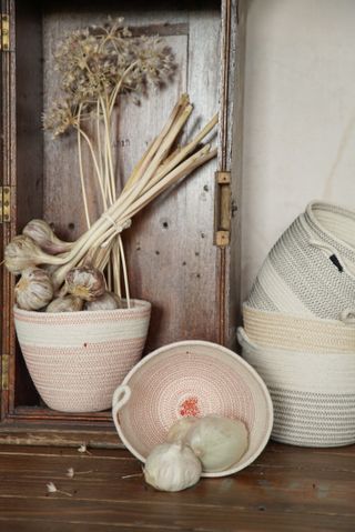 Cotton woven baskets from Made+Good