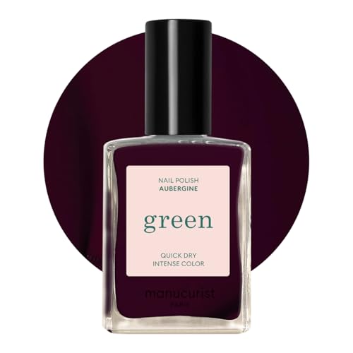 Manucurist Green Aubergine Dark Purple Natural Nail Polish