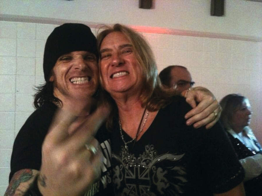 Ricky Warwick with Joe Elliott