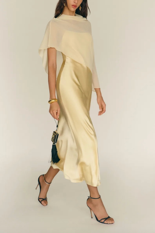Reformation, Lilibeth Silk Dress