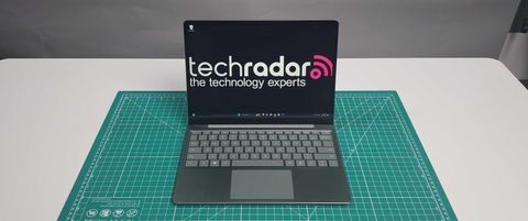 a green laptop