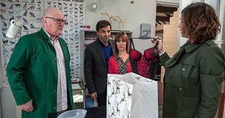 Paddy Kirk and Chas Dingles cross wires over the gift. Rhona Goskirk realises what has happened. But on Paddy’s reaction Pierce plants the seed for Rhona that Paddy does have feelings for Chas in Emmerdale.