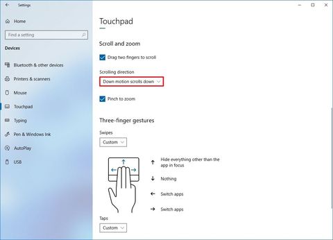 How to reverse mouse and touchpad scrolling direction on Windows 10 ...