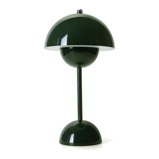 Flowerpot Mushroom LED Table Lamp in Olive Green