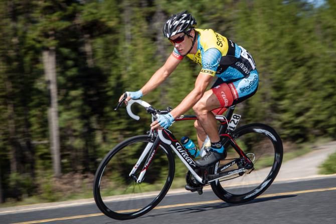 Travis McCabe (Smartstop) on the way to winning todays stage.