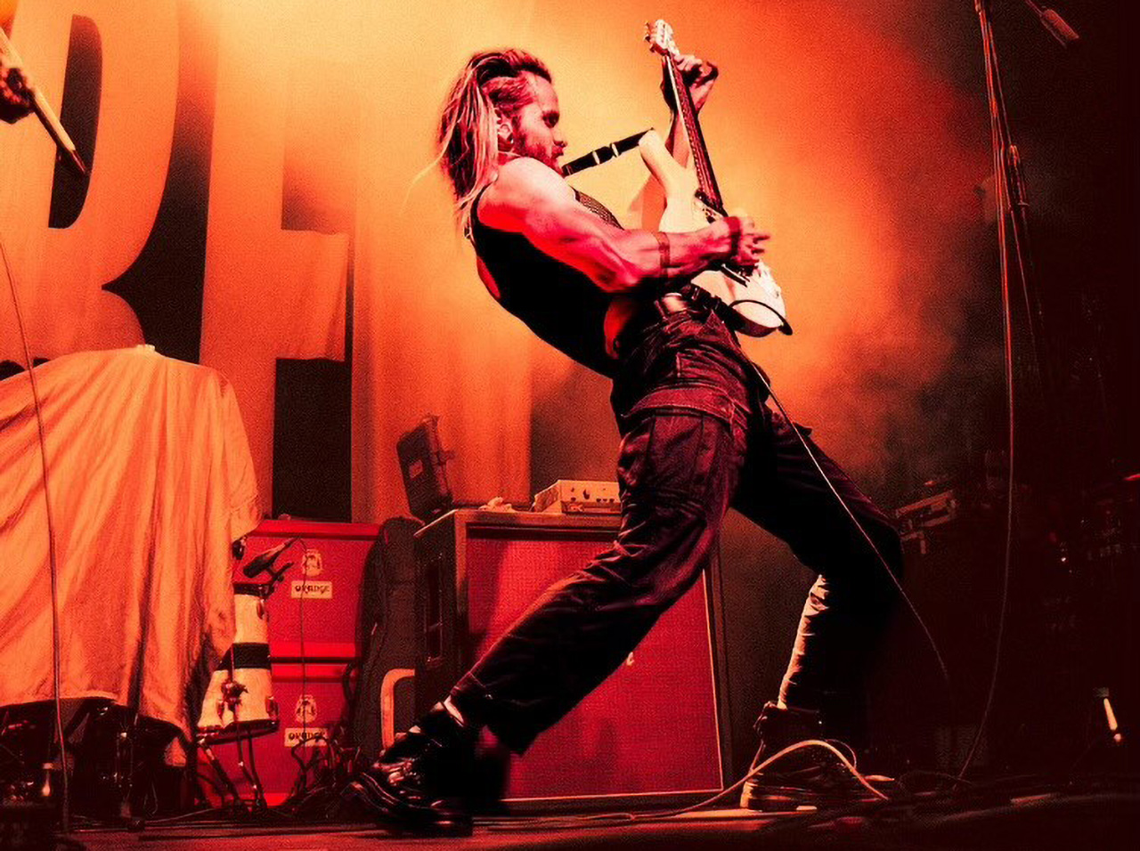 Daniel Hodsdon of the Callous Daoboys performs onstage