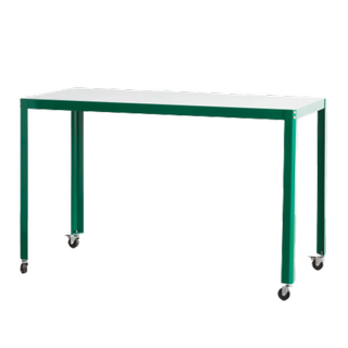 green rolling desk