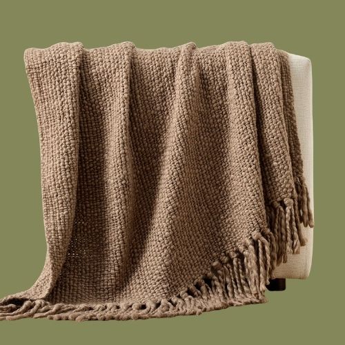 Pottery Barn, Textured Basketweave Knit Throw