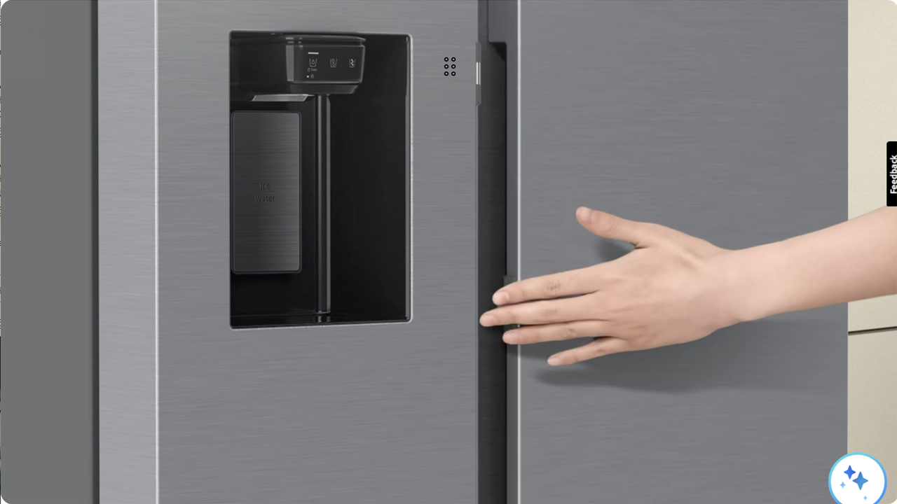 Samsung Bespoke AI Side-by-side refrigerator Family Hub 9-inch