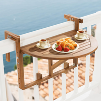 Folding Balcony Bar Table for Railings