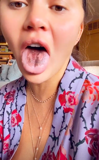 chrissy teigen tongue instagram