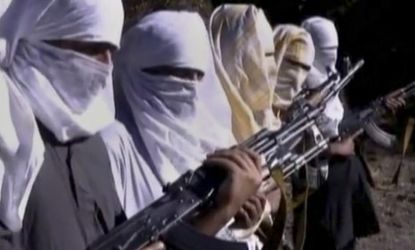 A video still of Taliban members