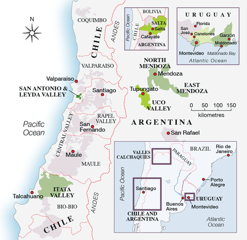 south america map