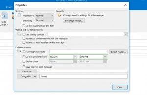 webmail how to send delayed email in outlook