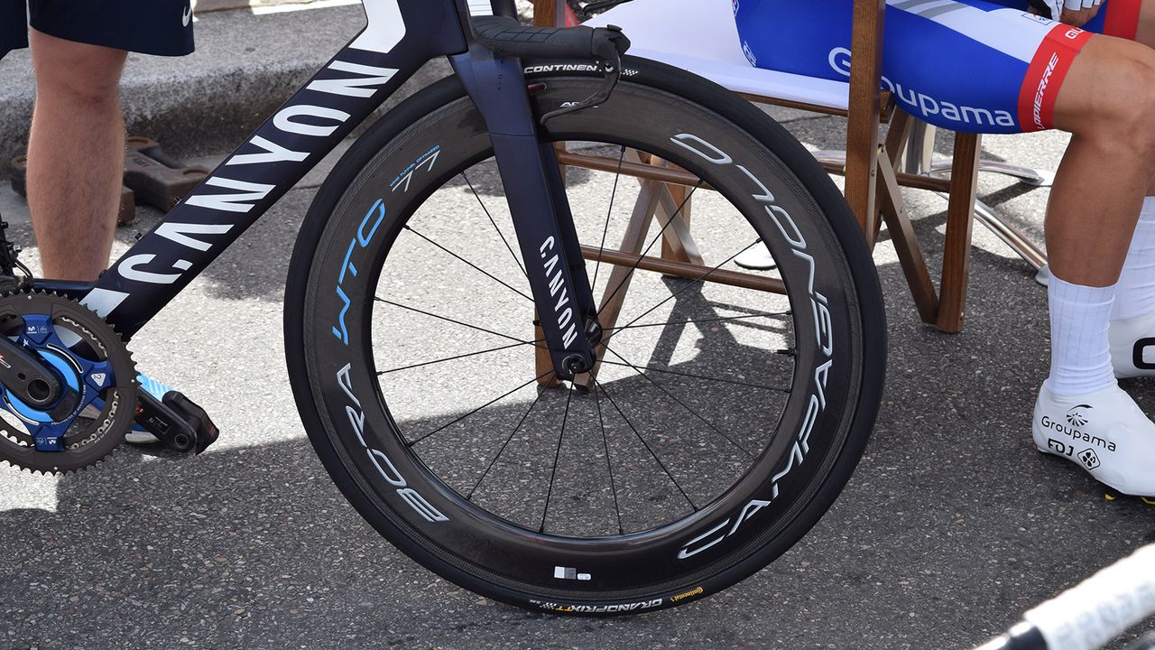 A few riders from Movistar and Katusha-Alpecin raced with the new WTO wheel range from Campagnolo