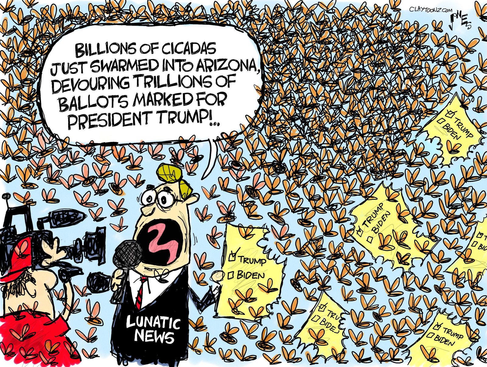 Political Cartoon Us Trump Biden Cicadas Arizona Recount The Week 