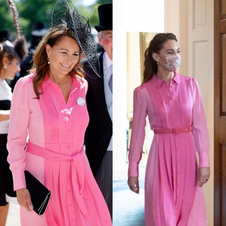 Carole Middleton wears Kate's dress