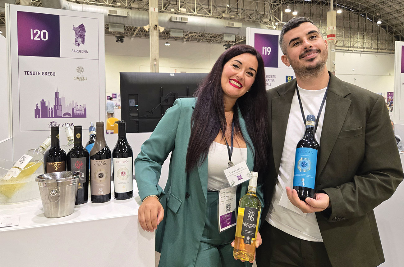 Marianna Pinna and Raffaele Gregu of Tenute Gregu