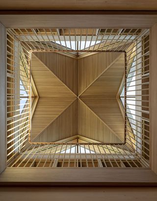 view of ceiling structure at The New Library, Magdalene College