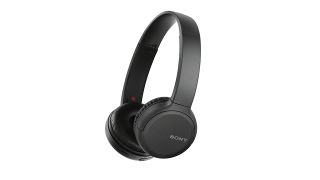 best headphones sony wh-ch510 on-ear headphones in black against a white background