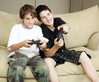 boy playing games