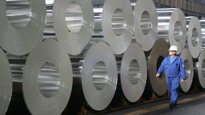 Aluminium at an Alcoa aluminium factory