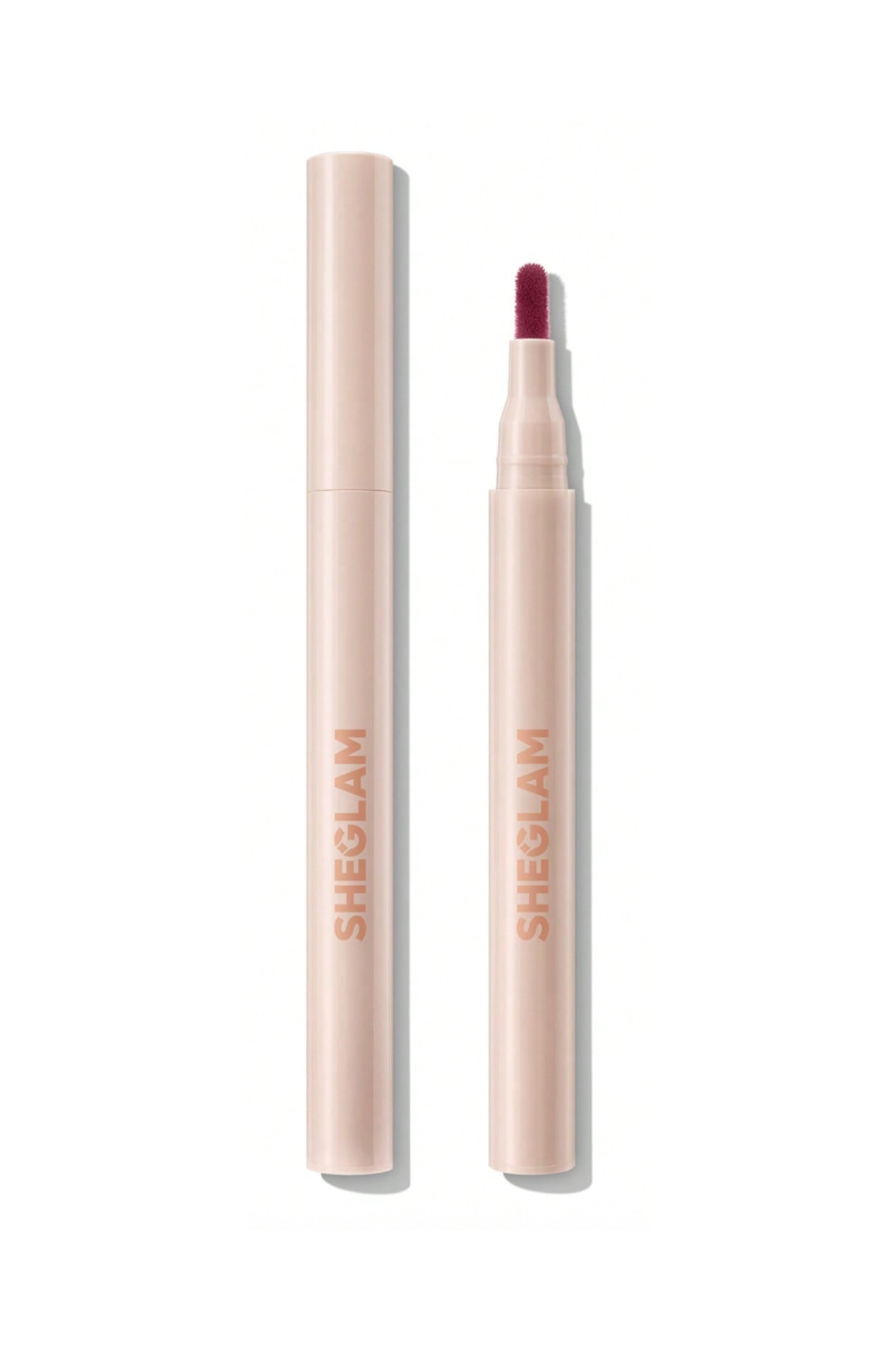 a plum lip liner in cream plastic packaging