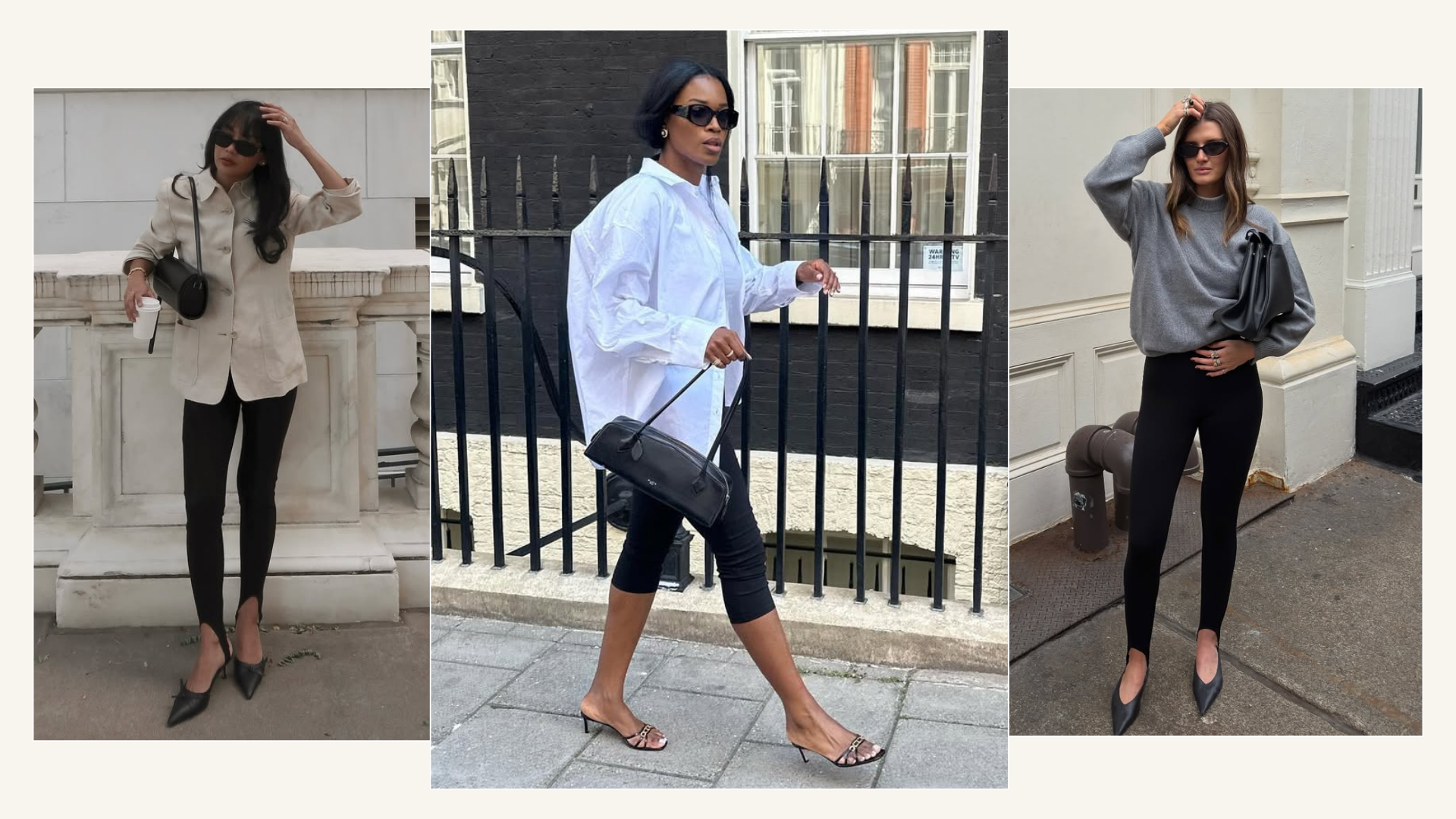 Three ways to wear leggings this spring