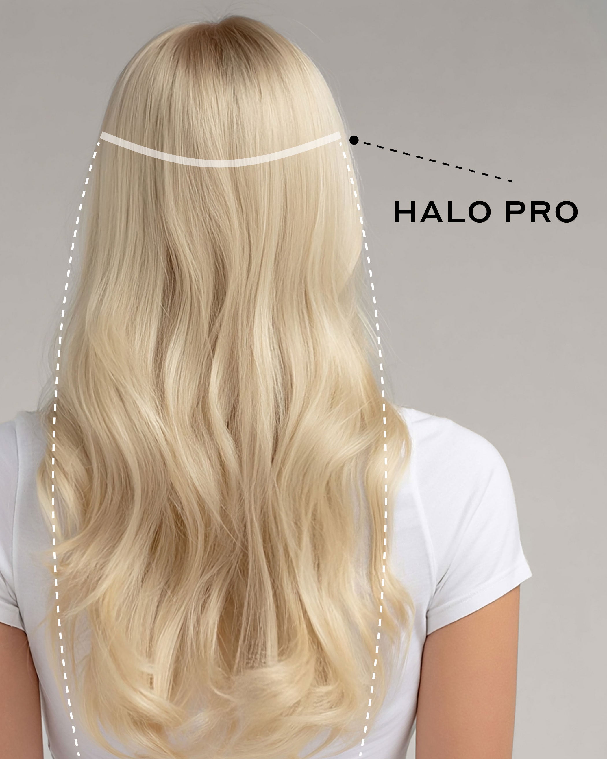 Halo Pro Extensions Kit, Ash Blonde #60 Natural - 14 in / 120 G
