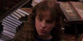 Millie Bobby Brown deepfaked as Hermione Granger in Harry Potter and the Chamber of Secrets