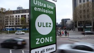 ULEZ zone sign in London