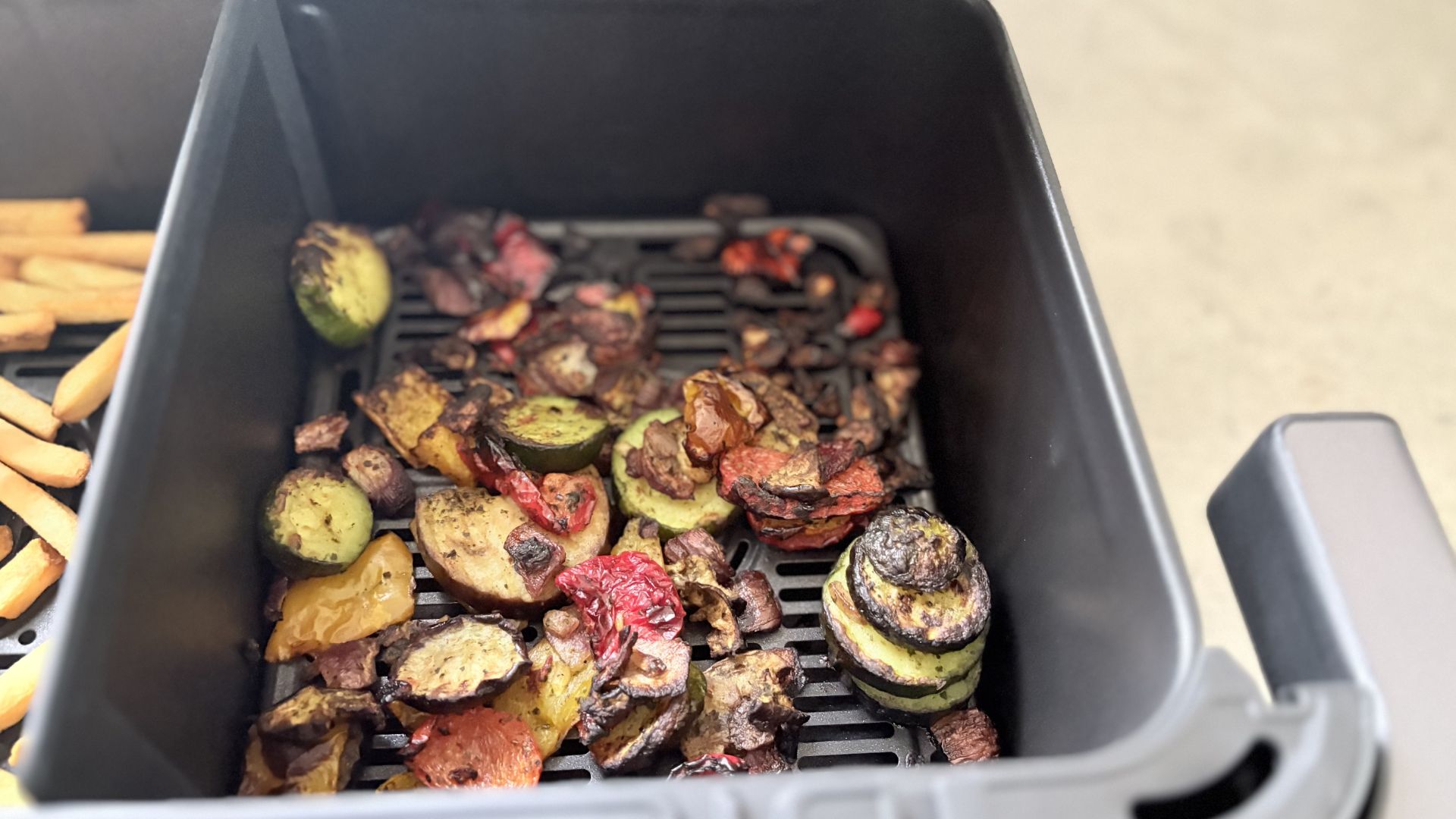 Cosori Dual Blaze TwinFry 10L Air Fryer being tested