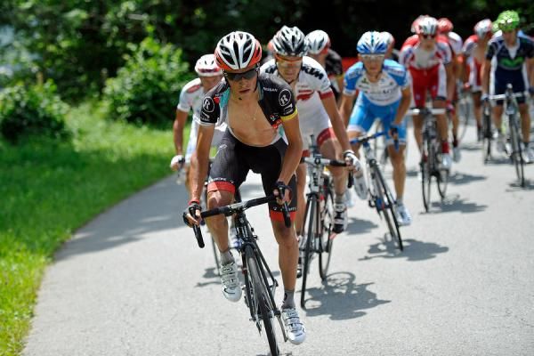 Thomas Rohregger (RadioShack-Nissan) attacks on the Kitzb&uuml;heler Horn