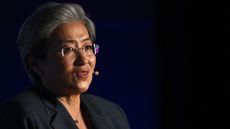 President and CEO of AMD Lisa Su speaking during London Tech Week at Olympia on June 08, 2026 in London, England. 