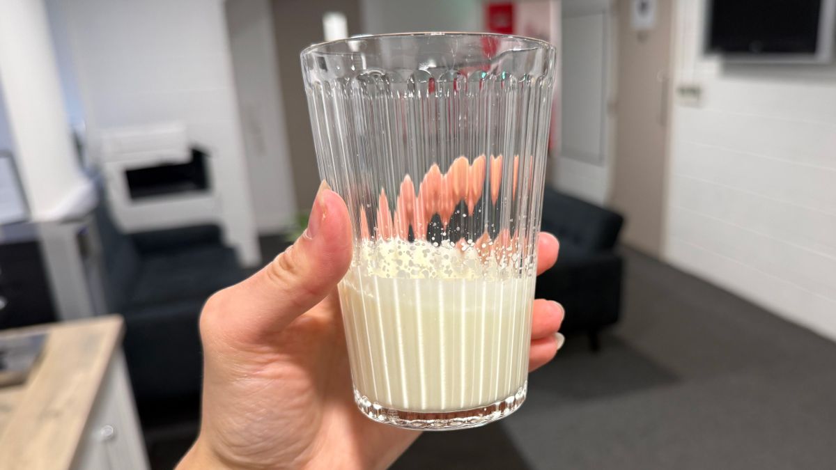 a milk drink made by the subminimal nanofoamer go