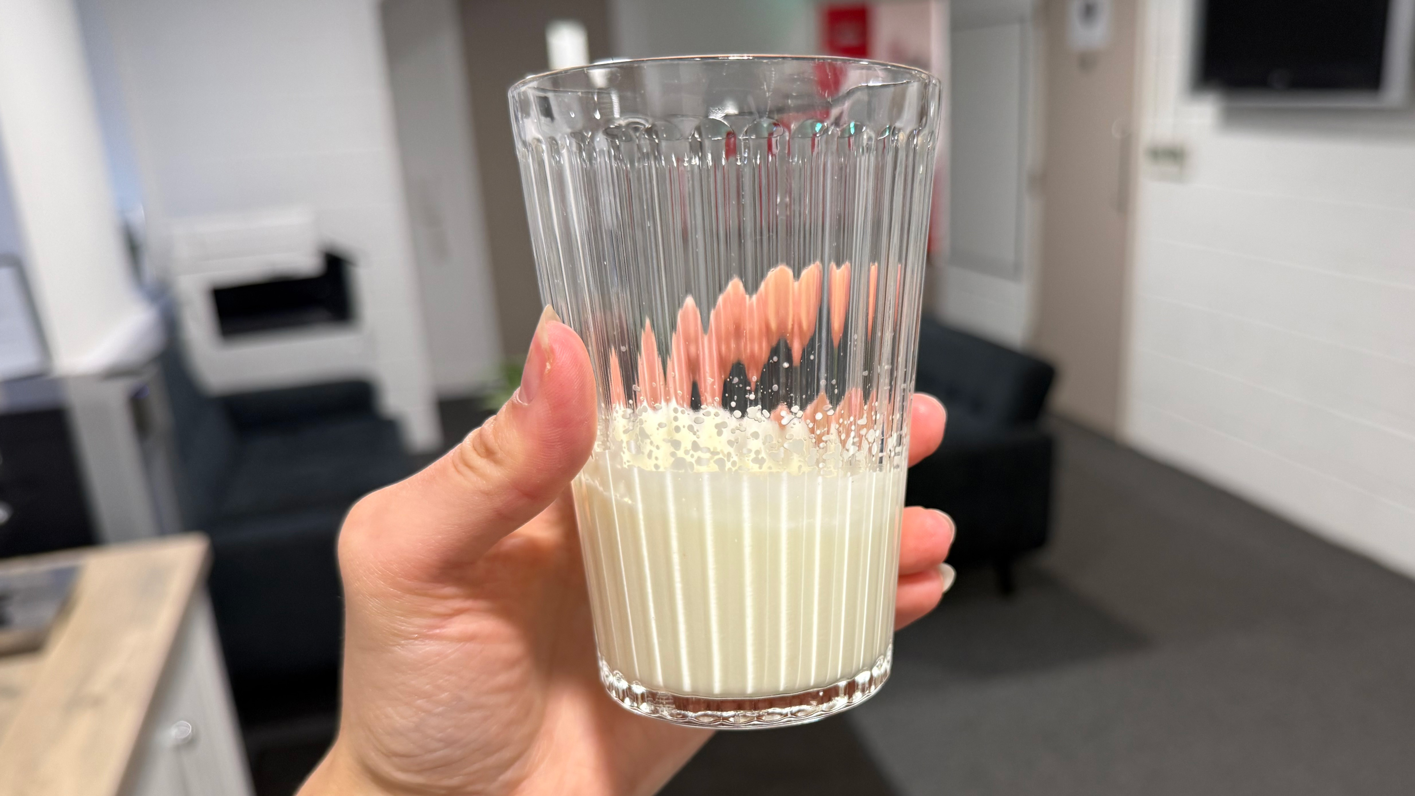 a milk drink made by the subminimal nanofoamer go