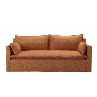 Sofa.com Anders 3 Seat Sofa in Terracotta Florence Textured Weave