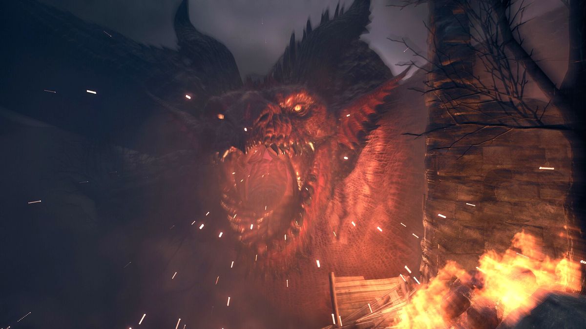 A dragon in Dragon&#039;s Dogma 2.