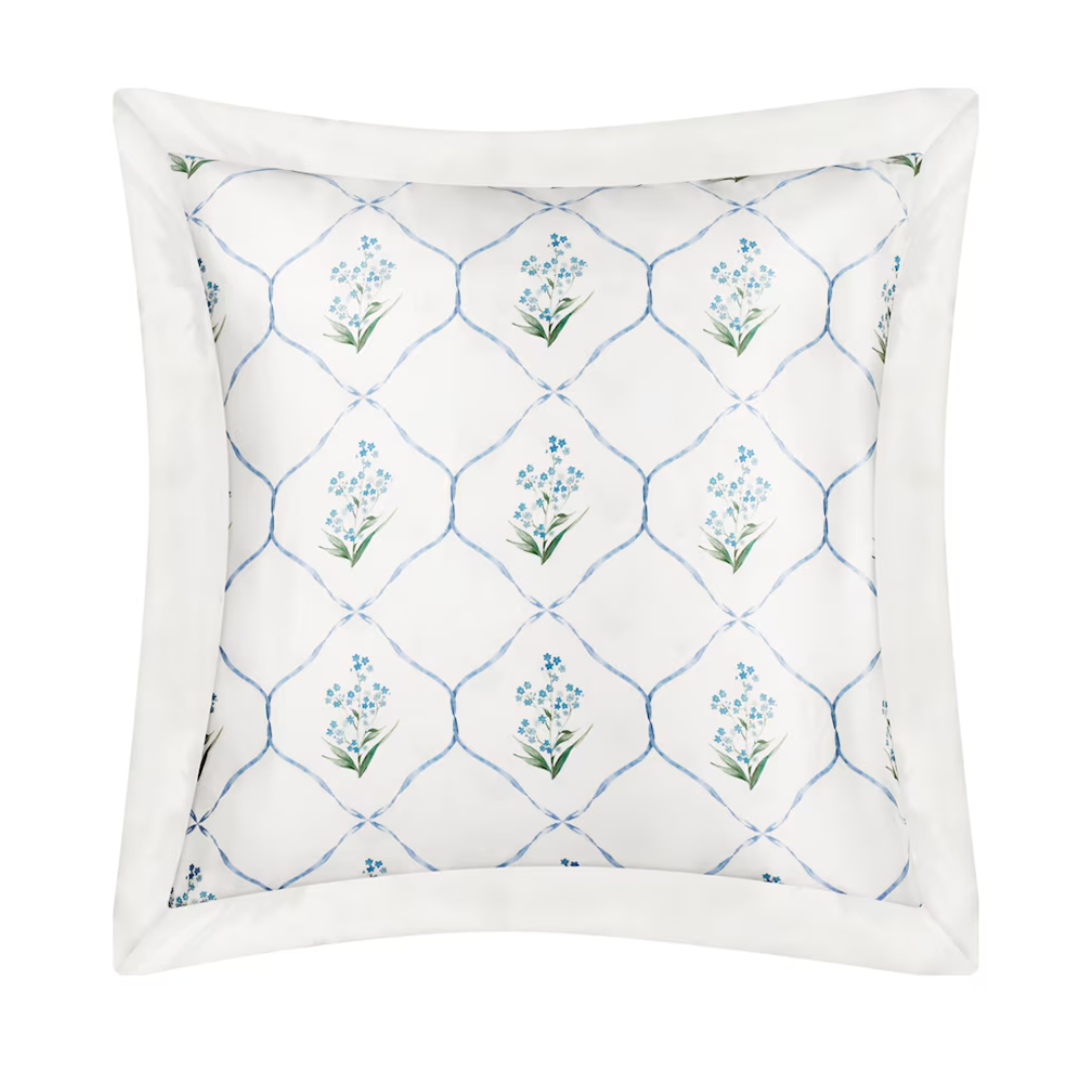 X Memo Press Silk Forget Me Not Pillowcase (65cm X 65cm)