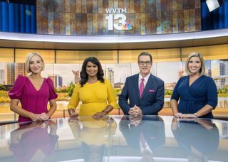 WVTM Meteorologist Stephanie Walker and anchors Carla Wade, Rick Karle and Sarah Killian offer up the news to Birmingham residents.