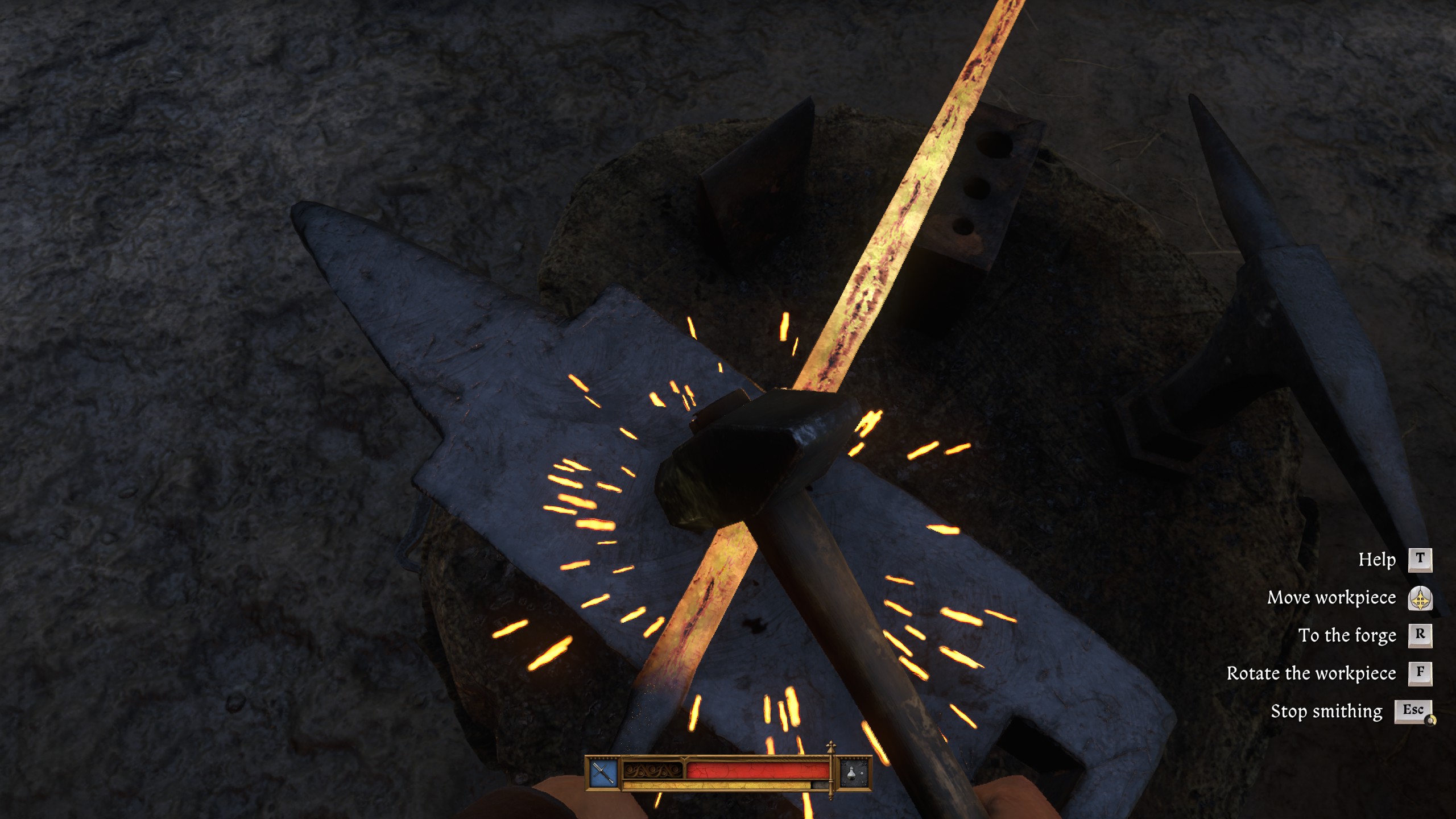 KCD2 guild trial - Hammering the blade