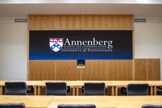 The University of Pennsylvania’s Annenberg School for Communication recently replaced its aging legacy Christie rear-projection wall and Spyder X20 with the Christie Spyder X80 and a Christie Velvet Apex Series video wall in Room 500—the school’s primary presentation center for speakers and guests.