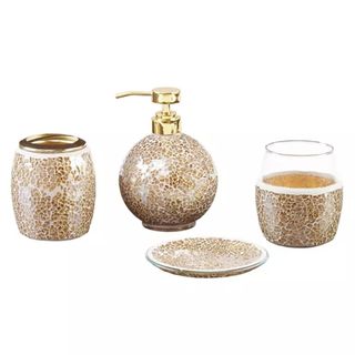 Madison Park Mosaic 4-Pc. Bath Accessory Set