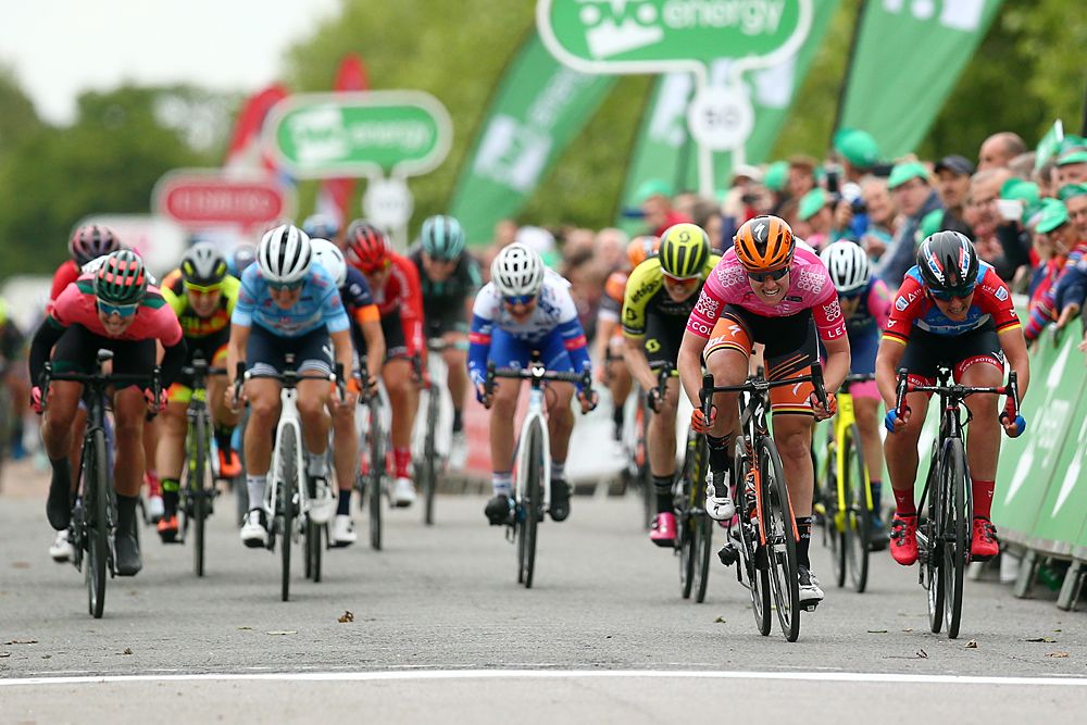 Jolien D'hoore (Boels-Dolmans) wins stage 3 at the OVO Energy Women's Tour
