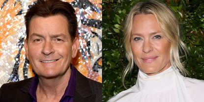 Charlie Sheen and Robin Wright 