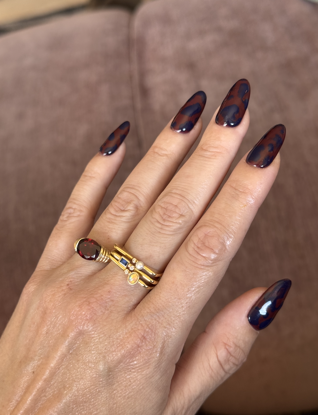 Tortoise Shell Manicure