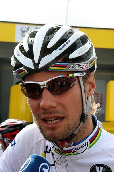 Tom Boonen (Quick.Step) rarely fails to refuse an interview, even less than five minutes before the start.