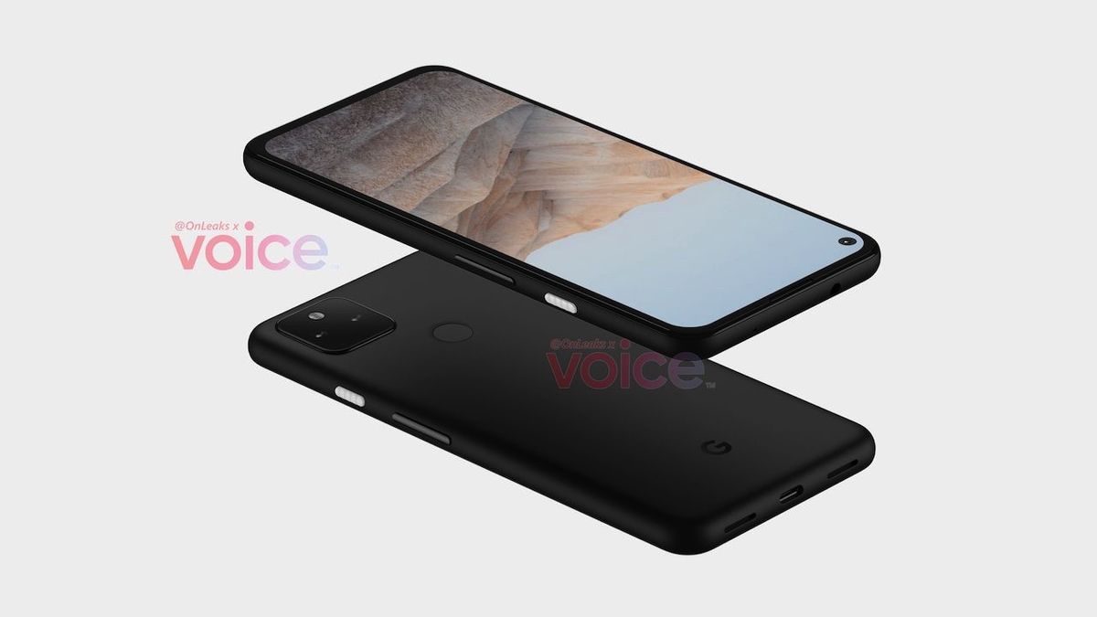 Render of Google Pixel 5a